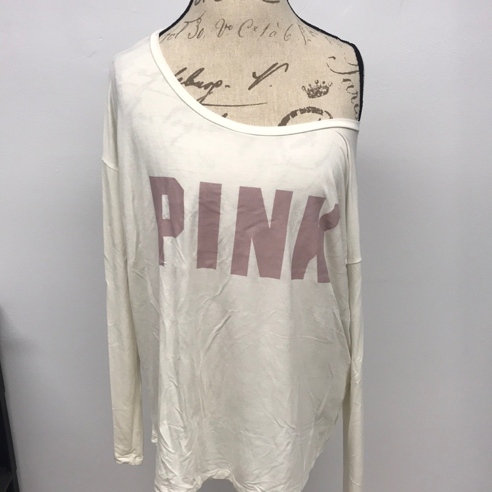 ❤️VS PINK Off the Shoulder Long-Sleeve Top❤️